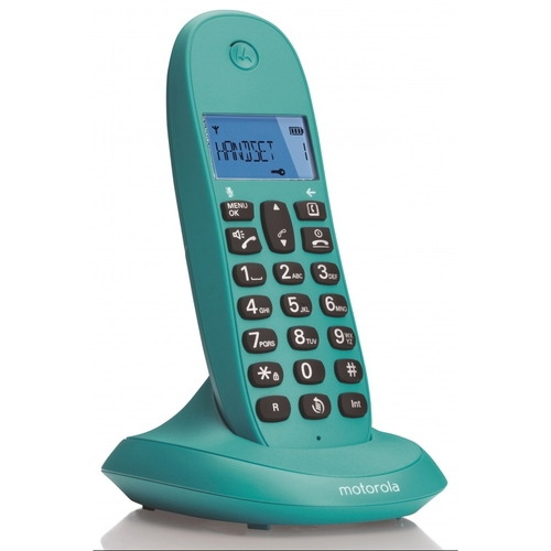 TELEFONO C1001LB+ TURQUESA MANOS LIBRES 50 CONTACTOS 10 MELODIAS