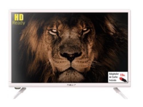 TV LED 60.96cm(24") NEVIR NVR-7711-24RD2-B12V HD READY MODO HOTEL USB HDMI BLANC