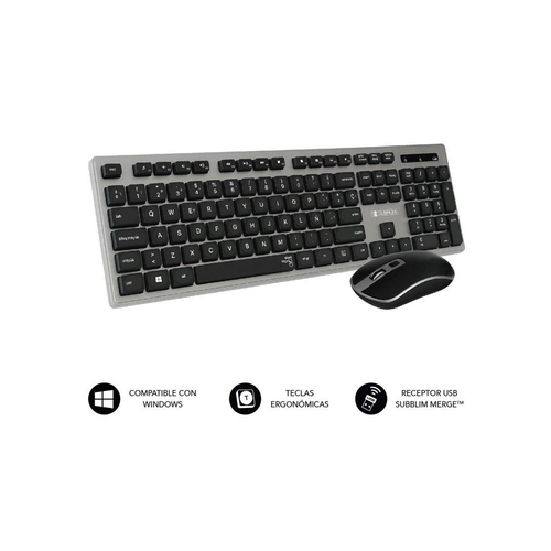 TECLADO+RATON INHA SUBBLIM FLAT HQ GREY SUBKBW-CEKE01