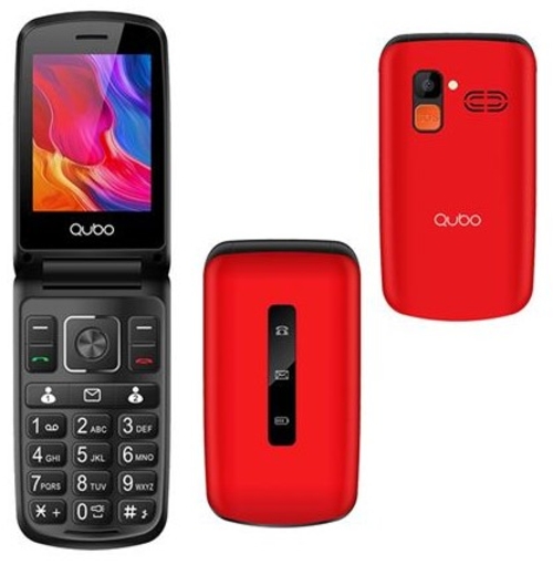 MOVIL QUBO P210RD 2.8" ROJO