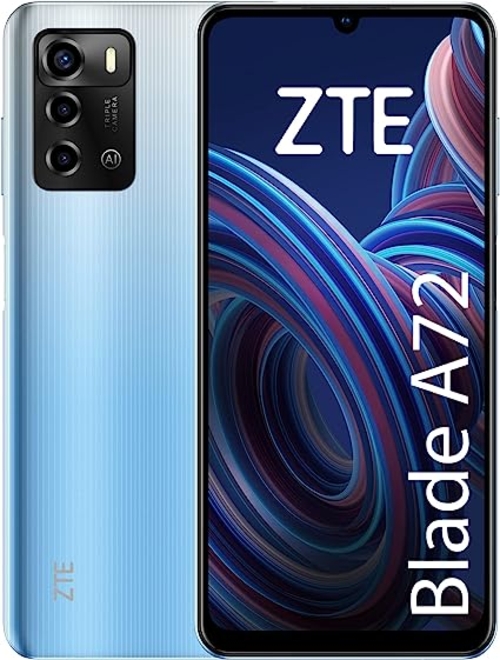 MOVIL ZTE BLADE A72 6.74"HD 3+2GBRAM 64GB ROM 5MP/13MP SKYLINE BLUE
