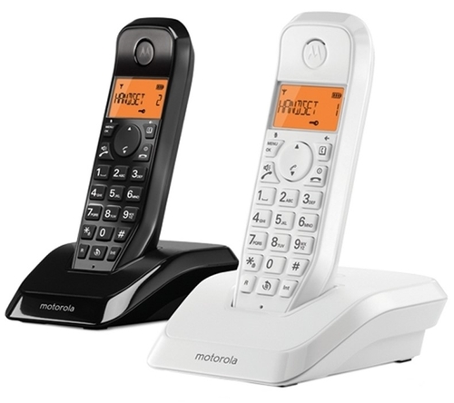 TELEFONO S1202 WHITE/BLACK MANOS LIBRES 50 CONTACTOS