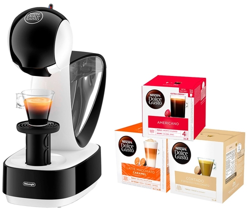 PACK CAFETERA EDG-260W + 3 ESTUCHES CAFE