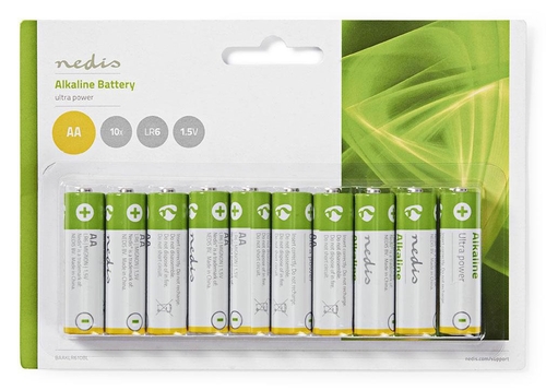 PILA NEDIS ALCALINA AA 1.50V PACK 10UNID BLISTER