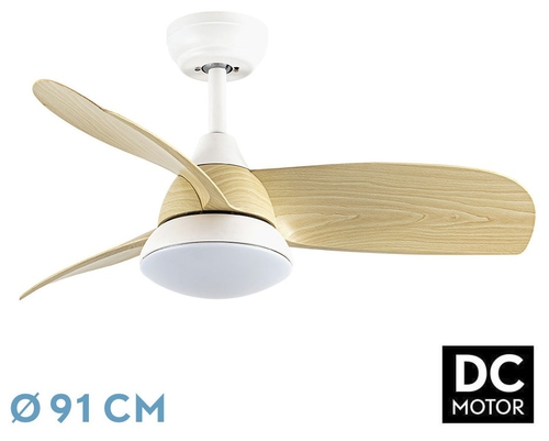 VENT. TECHO DC ATOMO (212991368) BLANCO/HAYA 24W 3ASPAS
