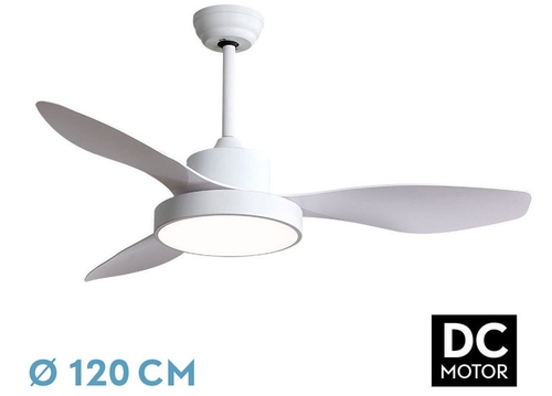 VENT. TECHO DC HAYATE (128591301) BLANCO 48W 3ASPAS