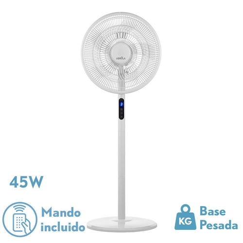 VENT. PIE ICONO (207441001) BLANCO 45W 3VEL. 5ASPAS M.DIST.TEMPORIZ.