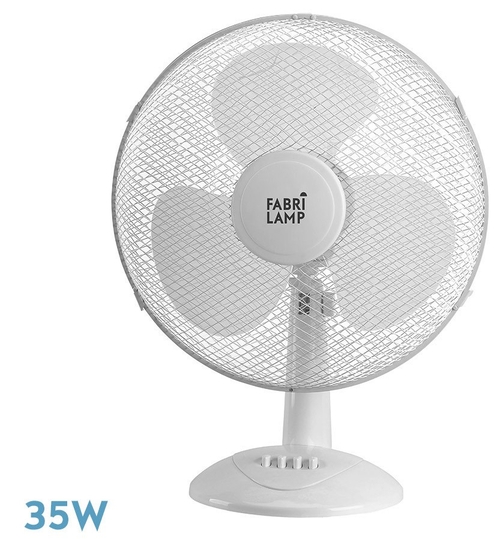 VENT. SOBREMESA CAPE (184171101) BLANCO 35W 3VEL. 3ASPAS OSCILANTE