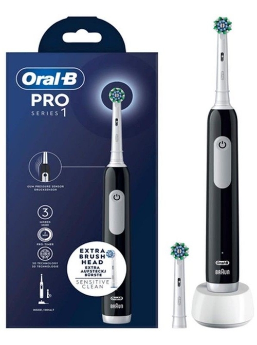 CEPILLO DENTAL PRO 1 NEGRO TECNOL. 3D TEMPORIZADOR BATERIA HASTA 10 DIAS