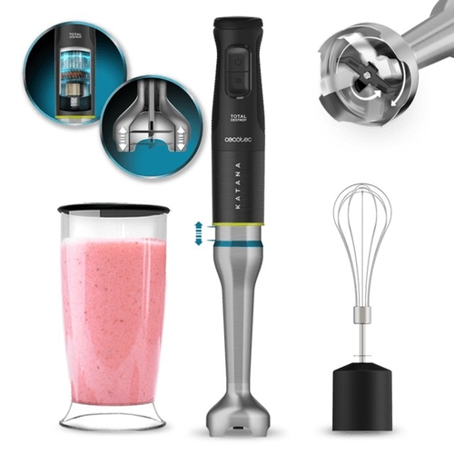 BATIDORA KATANA 15 1500W PIE A.INOX. FUNCION TURBO PICADORA VASO 800ML. (03973)