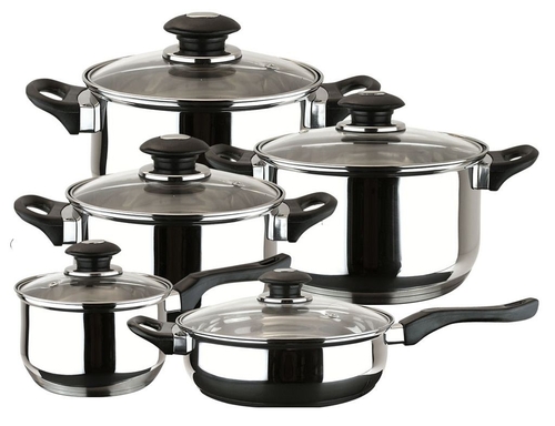 BATERIA COCINA FAMILY 10 A.INOX. APTO TODO TIPO FUEGOS (01BXFAMIL10)