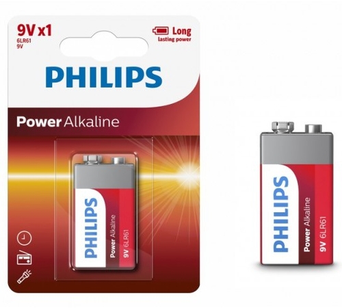 PILA ALCALINA PHILIPS 9V LR61PB1 POWERLIFE BLISTERX1