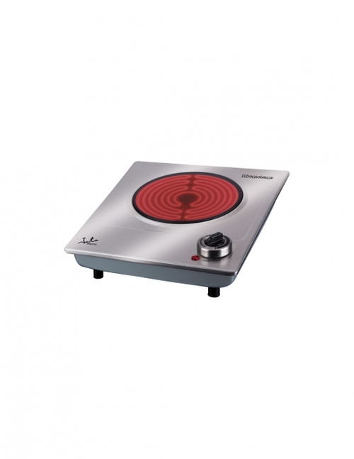 PLACA VITRO V-531 1200W 1FUEGO ZONA 18CM TERM.REG. CUERPO A.INOX.