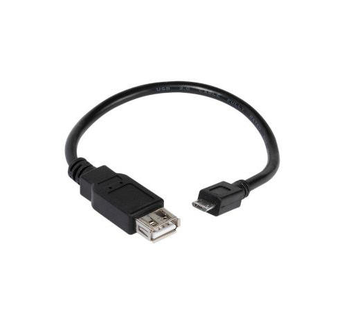 CABLE VIVANCO OTG adapcableUSB-conn MicroUSB-plugblack