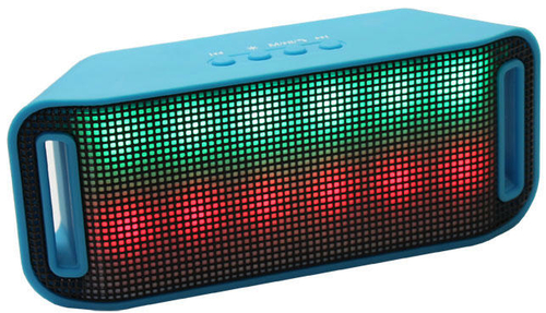 ALTAVOZ PORTATIL ELCO PD-1815BT AZUL/ROJO/VERDE BLUETOOTH 10, POTENCIA 3W