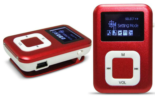 REPRODUCTOR MP3 ELCO PD-285-H8 COLORES, 8GB, PINZA TRANSPORTE