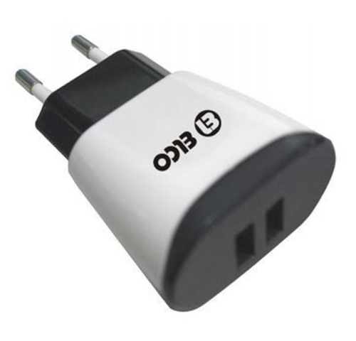 CARGADOR RED USB DOBLE PUERTO ELCO PD-15CR