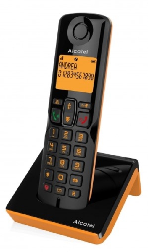 TELEF. ALCATEL DEC S280 DUO BLACK+ORANGE
