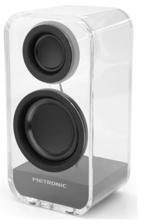 ALTAVOZ TORRE BLUETOOH METRONIC 477073 CRISTAL NEGRO 3+5W