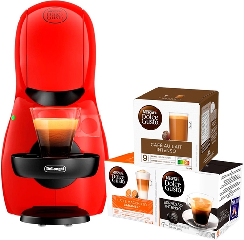 PACK CAFETERA EDG-210-R + 3 ESTUCHES CAFE
