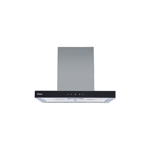 CAMPANA CCTIN-70 TC. 600 M.CUB T.CONTROL LED INOX BK 70 CM B