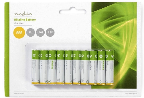 PILA NEDIS ALCALINA AAA 1.50V MN2400 24A 10 UNID