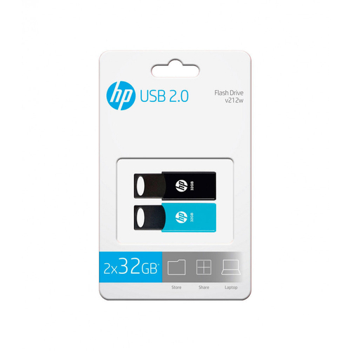 PACK 2 UNID PENDRIVE HP USB 2.0 32GB V 212