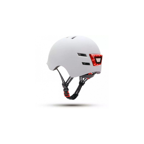 CASCO YOUIN MA1011 CON LED FRONTAL Y TRASERO BLANCO TALLA L
