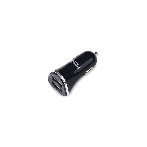 CARGADOR DCU COCHE 2XUSB 3.1A NEGRO ALUMINIO 36100300