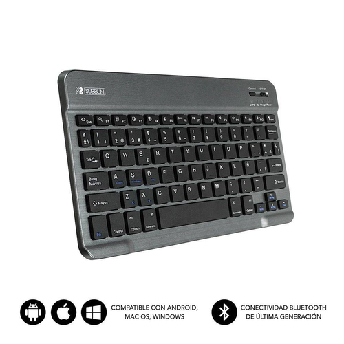 TECLADO SUBBLIM BT SMART KEYBOARD GREY SUB-KBT-SM0002