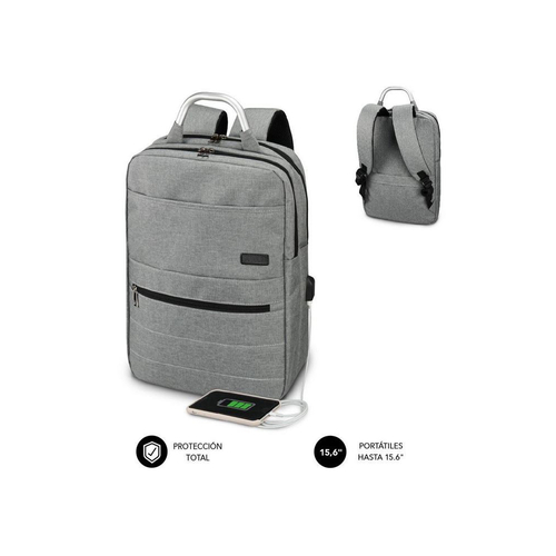 MOCHILA SUBBLIM PORTATIL ELITE AIR PADDING BACKPACK 15.6" GREY SUB-BP-3EAP001
