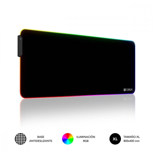 ALFOMBRILLA SUBBLIM RATON LUZ LED RGB9 COLORES SUBMP-02RGB01