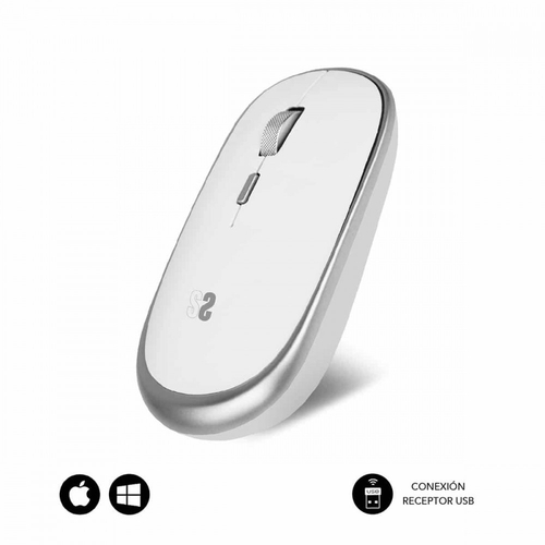 RATON SUBBLIM INHA WIRELESS MINI MOUSE SILVER SUBMO-RFM0001