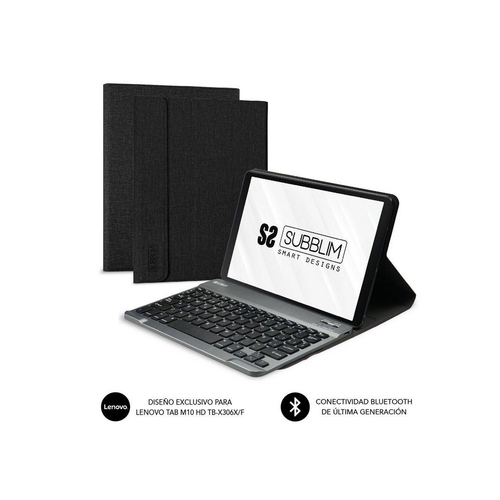 FUNDA TABLET SUBBLIM CON TECLADO KEYTAB PRO BT LENOVO TAB M10 HD X306