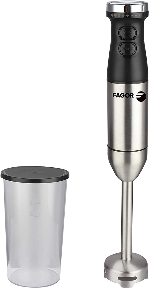 BATIDORA MANO FGA-0003 800W PIE A.INOX. BOTON TURBO VASO 700ML