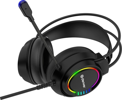 AURICULARES PC DENVER GHS-130 CON USB LUZ  MICRO