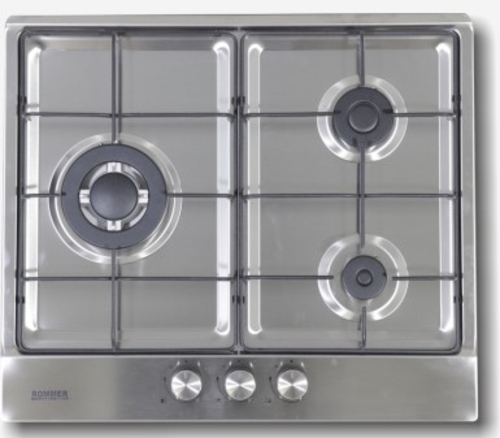PLACA GAS INOX PGM-3 FG BUT 3Q ENC.ELEC.