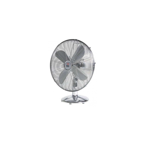 VENTILADOR SOBREMESA SM-140 3NIV. POT. 40 CM. OSCILANTE CROMADO