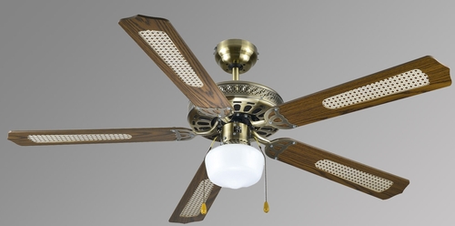 VENTILADOR TECHO VT-CLASSIC MADERA 130 5 PALAS 132CM LUZ 3 VELOCIDADES
