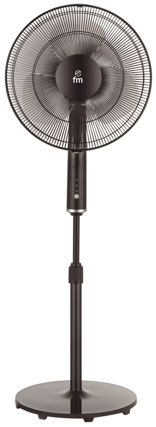 VENTILADOR PIE P-420 BLACK 3VEL. 3ASPAS 40CM. M.DIST. OSCILANTE TEMPORIZADOR