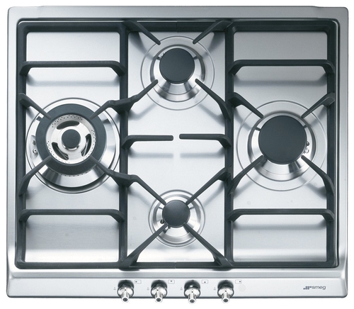 PLACA GAS SER-60-SGH3 4 FUEGOS INOX. 60 CM. MANDO FRONTALES