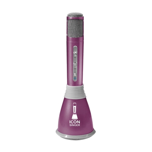 MICROFONO KARAOKE BLUETOOTH ICON STINGER ROSA, SALIDA 10MW - ALTAVOZ 3W