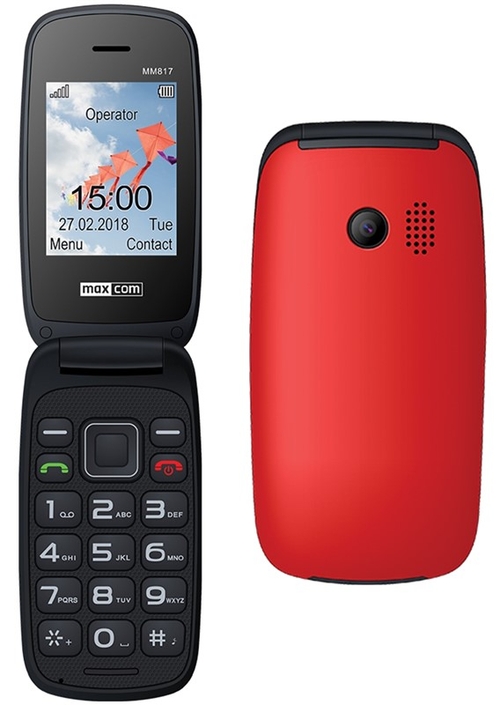 MOVIL MAXCOM MM817 2.4" 2G VGA CAMARA RED