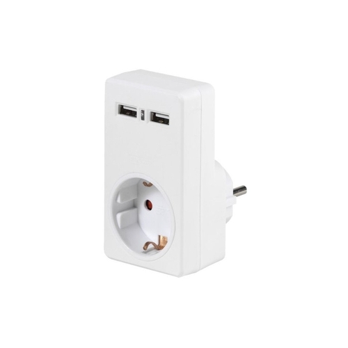 ADAPTADOR VIVANCO DE CORRIENTE 2XUSB 2.1A REF 34422