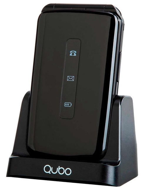 MOVIL QUBO P210BK RD 2.8"NEGRO SOS