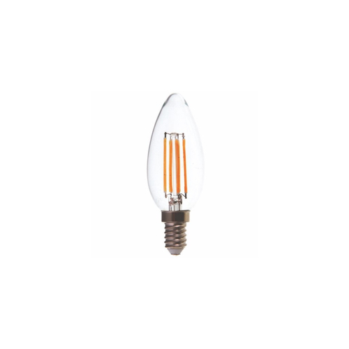 BOMBILLA LED RSR 0343 C35 FILAM VELA CLARA 4W 2700K E14 490LM