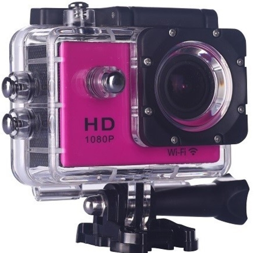 CAMARA DEPORTIVA NK AC3056-FDR ROSA FHD 1080P 12MP QUALITY WATER RISITANT