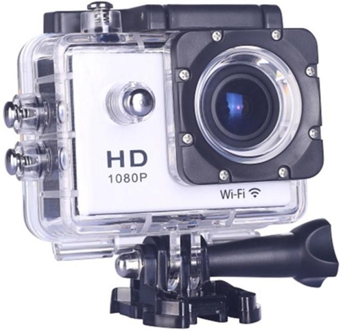 CAMARA DEPORTIVA NK AC3056-FDB blanco FHD 1080P 12MP QUALITY WATER RISITANT
