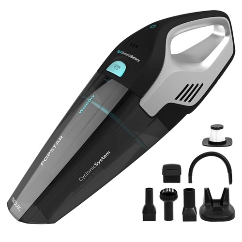 ASPIRADOR MANO POPSTAR BAT. 18,5V. POT. 110W AUTON. 20MIN. DEPOS. 500ML (05539)