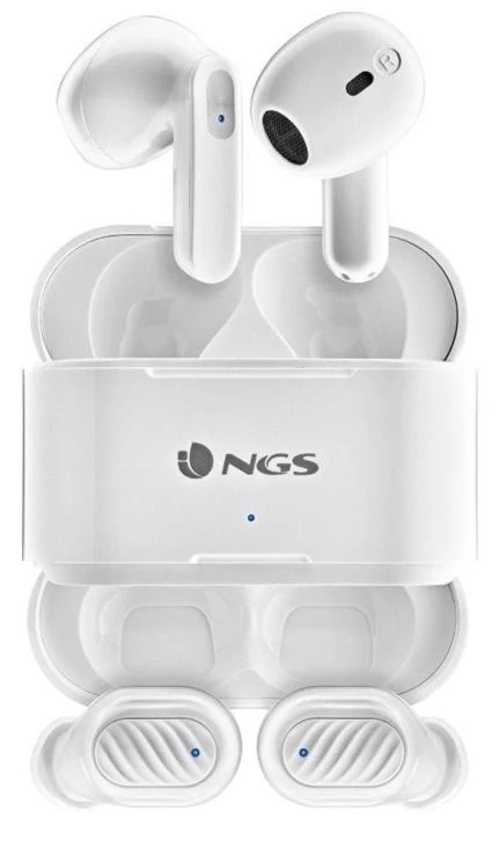 AURICULARES NGS ARTIGA DUO WHITE 30HORAS 4X EARPHONES